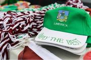 16 April 2017; A general view of mechandise for sale outside the Gaelic Grounds ahead of the Allianz Hurling League Division 1 Semi-Final match between Limerick and Galway at the Gaelic Grounds in Limerick. Photo by Diarmuid Greene/Sportsfile