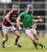 16 April 2017; Richie McCarthy of Limerick in action against Cathal Mannion of Galway during the Allianz Hurling League Division 1 Semi-Final match between Limerick and Galway at the Gaelic Grounds in Limerick. Photo by Diarmuid Greene/Sportsfile