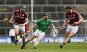 16 April 2017; Graeme Mucahy of Limerick in action against Aidan Harte, right, and Adrian Tuohy of Galway during the Allianz Hurling League Division 1 Semi-Final match between Limerick and Galway at the Gaelic Grounds in Limerick. Photo by Ray McManus/Sportsfile