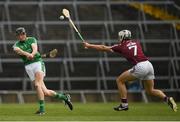 16 April 2017; Diarmaid Byrnes of Limerick in action against Daithi Burke of Galway during the Allianz Hurling League Division 1 Semi-Final match between Limerick and Galway at the Gaelic Grounds in Limerick. Photo by Ray McManus/Sportsfile