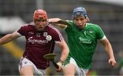 16 April 2017; Conor Whelan of Galway in action against Mike Casey of Limerick during the Allianz Hurling League Division 1 Semi-Final match between Limerick and Galway at the Gaelic Grounds in Limerick. Photo by Ray McManus/Sportsfile