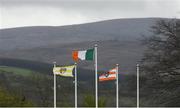 16 April 2017; A general view of the flags during the Ulster GAA Hurling Senior Championship Final match between Antrim and Armagh at the Derry GAA Centre of Excellence in Owenbeg, Derry. Photo by Oliver McVeigh/Sportsfile