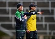 16 April 2017; Limerick manager John Kiely, left, and coach Paul Kinnerk during the Allianz Hurling League Division 1 Semi-Final match between Limerick and Galway at the Gaelic Grounds in Limerick. Photo by Diarmuid Greene/Sportsfile