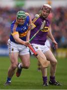 16 April 2017; John O'Dwyer of Tipperary in action against James Breen of Wexford during the Allianz Hurling League Division 1 Semi-Final match between Wexford and Tipperary at Nowlan Park in Kilkenny. Photo by Stephen McCarthy/Sportsfile