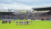 16 April 2017; Both teams during the National Anthem ahead of the Allianz Hurling League Division 1 Semi-Final match between Wexford and Tipperary at Nowlan Park in Kilkenny. Photo by Ramsey Cardy/Sportsfile
