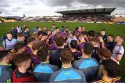 16 April 2017; Wexford manager Davy Fitzgerald speaks to his players following the Allianz Hurling League Division 1 Semi-Final match between Wexford and Tipperary at Nowlan Park in Kilkenny. Photo by Stephen McCarthy/Sportsfile