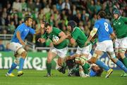 2 October 2011; Cian Healy, Ireland, in action against Italy. 2011 Rugby World Cup, Pool C, Ireland v Italy, Otago Stadium, Dunedin, New Zealand. Picture credit: Brendan Moran / SPORTSFILE