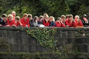 8 October 2011; A general view of the crowd looking on at competitors in action on the Straffan weir, Co. Kildare, during the 2011 Liffey Descent, Kildare - Dublin. Picture credit: Barry Cregg / SPORTSFILE