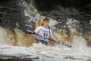 8 October 2011; Matthew Burke, Salmon Leap Canoe Club, Co. Dublin, in action on the Straffan weir, in the Junior Racing Kayak Singles K1, during the 2011 Liffey Descent, Kildare - Dublin. Picture credit: Barry Cregg / SPORTSFILE