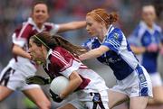 9 October 2011; Karen Hegarty, Westmeath, in action against Grainne McGlade, Cavan. TG4 All-Ireland Ladies Intermediate Football Championship Final Replay, Cavan v Westmeath, Croke Park, Dublin. Picture credit: Ray McManus / SPORTSFILE