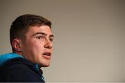 17 April 2017; Luke McGrath of Leinster during a press conference at Leinster Rugby Headquarters in UCD, Dublin. Photo by Stephen McCarthy/Sportsfile