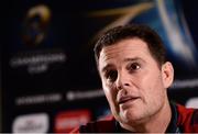 17 April 2017; Munster director of rugby Rassie Erasmus during a press conference at the University of Limerick in Limerick. Photo by Diarmuid Greene/Sportsfile