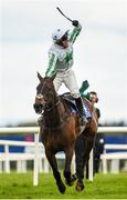 17 April 2017; Robbie Power celebrates after winning the Boylesports Irish Grand National Steeplechase on Our Duke during the Fairyhouse Easter Festival at Fairyhouse Racecourse in Ratoath, Co Meath. Photo by Seb Daly/Sportsfile