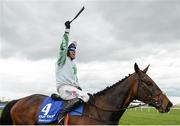 17 April 2017; Robbie Power celebrates after winning the Boylesports Irish Grand National Steeplechase on Our Duke during the Fairyhouse Easter Festival at Fairyhouse Racecourse in Ratoath, Co Meath. Photo by Seb Daly/Sportsfile