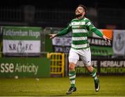 17 April 2017; Brandon Miele of Shamrock Rovers celebrates after scoring his side's second goal during the EA Sports Cup second round game between Shamrock Rovers and Bohemians at Tallaght Stadium in Tallaght, Dublin. Photo by David Maher/Sportsfile