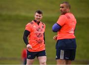 17 April 2017; Peter O'Mahony and Simon Zebo of Munster during squad training at the University of Limerick in Limerick. Photo by Diarmuid Greene/Sportsfile
