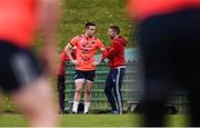 17 April 2017; Conor Murray of Munster with strength and conditioning coach Aidan O'Connell during squad training at the University of Limerick in Limerick. Photo by Diarmuid Greene/Sportsfile