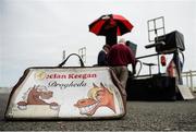 18 April 2017; A general view of a bookmakers bag prior to racing at the Fairyhouse Easter Festival at Fairyhouse Racecourse in Ratoath, Co Meath. Photo by Seb Daly/Sportsfile