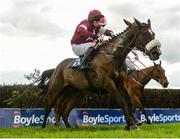 17 April 2017; General Principal, with Bryan Cooper up, clear the last during the Boylesports Irish Grand National Steeplechase during the Fairyhouse Easter Festival at Fairyhouse Racecourse in Ratoath, Co Meath. Photo by Cody Glenn/Sportsfile