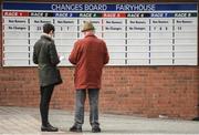 18 April 2017; A general view of the changes board prior to racing at the Fairyhouse Easter Festival at Fairyhouse Racecourse in Ratoath, Co Meath. Photo by Seb Daly/Sportsfile