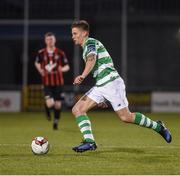 17 April 2017; Luke Byrne of Shamrock Rovers in action during the EA Sports Cup second round game between Shamrock Rovers and Bohemians at Tallaght Stadium in Tallaght, Dublin. Photo by David Maher/Sportsfile