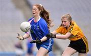 18 April 2017; Luci Hobbs of St Patrick's GAA, co Wicklow, in action against Niamh Donohue of Crosserlough, Co Cavan, during the Gaelic4Teens Activity Day at Croke Park in Dublin. Photo by Sam Barnes/Sportsfile