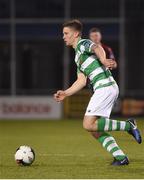 17 April 2017; Luke Byrne of Shamrock Rovers in action against Bohemians during the EA Sports Cup second round game between Shamrock Rovers and Bohemians at Tallaght Stadium in Tallaght, Dublin. Photo by David Maher/Sportsfile