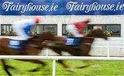 18 April 2017; Eventual winner Maple Mons, with Barry O'Neill up, leads the field on the first time round on their way to winning the BoyleSports Joseph O'Reilly Hunters Steeplechase during the Fairyhouse Easter Festival at Fairyhouse Racecourse in Ratoath, Co Meath. Photo by Cody Glenn/Sportsfile