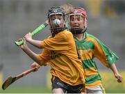 19 April 2017; Michael Collins representing Clonlara, Co. Clare in action against Michael O'Mara representing South Liberties, Co. Limerick during the Go Games Provincial Days in partnership with Littlewoods Ireland Day 5 at Croke Park in Dublin. Photo by Matt Browne/Sportsfile