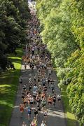 20 August 2011; A general view of competitors, in the early stages, as they make their way through the Park during the National Lottery Frank Duffy 10 Mile race, Phoenix Park, Dublin. Picture credit: Pat Murphy / SPORTSFILE