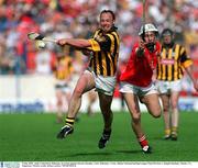 5 May 2002; Andy Comerford, Kilkenny, in action against Kieran Murphy, Cork. Kilkenny v Cork, Allianz National hurling League Final Division 1, Semple Stadium, Thurles, Co. Tipperary. Picture credit; Brian Lawless / SPORTSFILE