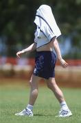 19 May 2002; Damien Duff, Republic of Ireland, takes a cover during squad training. Adagym Sportsgrounds, Saipan. Soccer. Cup2002. Picture credit; David Maher / SPORTSFILE *EDI*