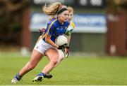16 April 2017; Orla O'Dwyer of Tipperary in action against Imelda Fleming of Offaly during the Lidl Ladies Football National League Division 3 Semi-Final match between Tipperary and Offaly at Clane GAA Club in Clane, Co Kildare. Photo by Piaras Ó Mídheach/Sportsfile