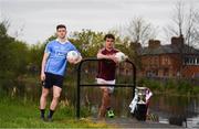 21 April 2017; Dublin U21 footballer & co-captain Cillian O’Shea and Galway U21 footballer & captain Michael Daly met in Croke Park today ahead of the EirGrid GAA Football U21 All-Ireland Final which will take place on Saturday, 29th April at 5pm in O’Connor Park, Tullamore. EirGrid is the state-owned company that manages and develops Ireland's electricity grid. For more information see www.eirgrid.com or AA. Photo by Stephen McCarthy/Sportsfile