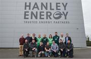 21 April 2017; Irish International Women's Cricket Team players and Hanley Energy staff at the announcement of Hanley Energy as the official sponsors of the Irish International Women’s Cricket Team at Hanley Head Office, City North Business Park in Stamullin, Meath. Photo by Cody Glenn/Sportsfile
