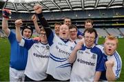 21 April 2017; Monaghan Special Olympics team-mates celebrate during the Go Games Provincial Days in partnership with Littlewoods Ireland Day 7 at Croke Park in Dublin. Photo by Cody Glenn/Sportsfile
