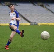 21 April 2017; Gerard McKenna, representing St Gerard's School, Belfast, has a shot during the Go Games Provincial Days in partnership with Littlewoods Ireland Day 7 at Croke Park in Dublin. Photo by Cody Glenn/Sportsfile