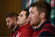 21 April 2017; Munster director of rugby Rassie Erasmus during a press conference at the Aviva Stadium in Dublin. Photo by Stephen McCarthy/Sportsfile
