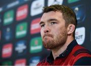 21 April 2017; Peter O’Mahony during a press conference at the Aviva Stadium in Dublin. Photo by Stephen McCarthy/Sportsfile