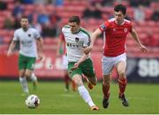 21 April 2017; Garry Buckley of Cork City in action against Lee Desmond of St. Patricks Athletic during the SSE Airtricity League Premier Division match between St Patrick's Athletic and Cork City at Richmond Park in Dublin. Photo by Eóin Noonan/Sportsfile