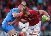 21 April 2017; Gavin Coombes of Munster A is tackled by James Voss of Jersey Reds during the British & Irish Cup Final match between Munster A and Jersey Reds at Irish Independent Park, in Cork. Photo by Matt Browne/Sportsfile