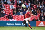 21 April 2017; David Johnston of Munster A kicks a conversion during the British & Irish Cup Final match between Munster A and Jersey Reds at Irish Independent Park, in Cork. Photo by Matt Browne/Sportsfile