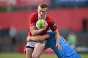21 April 2017; Stephen Fitzgerald of Munster A is tackled by George Watkins of Jersey Reds during the British & Irish Cup Final match between Munster A and Jersey Reds at Irish Independent Park, in Cork. Photo by Matt Browne/Sportsfile