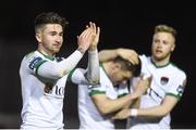 21 April 2017; Sean Maguire of Cork City acknowledges the supporters after the SSE Airtricity League Premier Division match between St Patrick's Athletic and Cork City at Richmond Park in Dublin. Photo by Eóin Noonan/Sportsfile