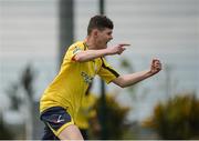 2 April 2017; Seán Bragazzi of Longford Town celebrates after scoring his side's first goal during the SSE Airtricity U19 League match between Bohemians and Longford Town at IT Blanchardstown in Blanchardstown, Co Dublin. Photo by Daire Brennan/Sportsfile