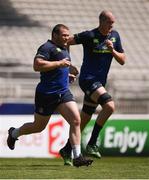 22 April 2017; Jack McGrath, left, and Devin Toner of Leinster during their captain's run at the Matmut Stadium de Gerland in Lyon, France. Photo by Stephen McCarthy/Sportsfile