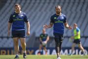 22 April 2017; Mike Ross, left, and Isa Nacewa of Leinster during their captain's run at the Matmut Stadium de Gerland in Lyon, France. Photo by Stephen McCarthy/Sportsfile