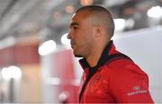 22 April 2017; Simon Zebo of Munster arrives prior to the European Rugby Champions Cup Semi-Final match between Munster and Saracens at the Aviva Stadium in Dublin. Photo by Brendan Moran/Sportsfile