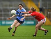 22 April 2017; Sinéad Ahern of Dublin in action against Roisín Phelan of Cork during the Lidl Ladies Football National League Division 1 Semi-Final match between Cork and Dublin at Nowlan Park in Kilkenny. Photo by Ray McManus/Sportsfile