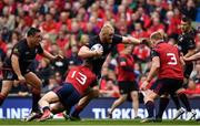 22 April 2017; Vincent Koch of Saracens is tackled by Jaco Taute of Munster during the European Rugby Champions Cup Semi-Final match between Munster and Saracens at the Aviva Stadium in Dublin. Photo by Ramsey Cardy/Sportsfile